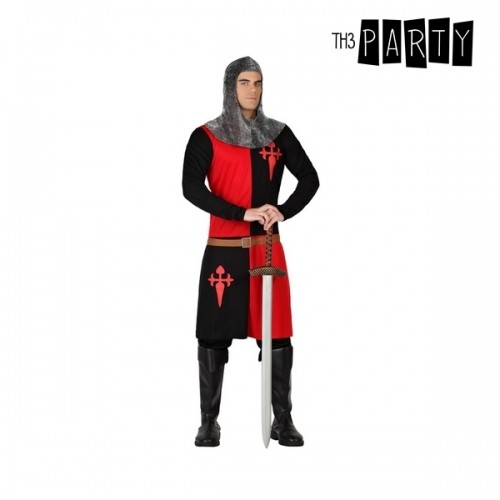 Bigbuy Carnival Маскарадные костюмы для взрослых Рыцарь крестовых походов Чёрный Красный (2 Pcs) image 1