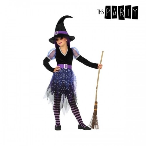 Bigbuy Carnival Маскарадные костюмы для детей Ведьма Фиолетовый (3 Pcs) image 1