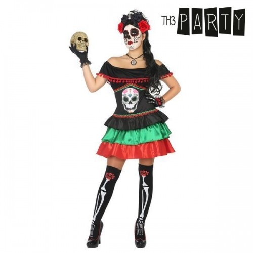 Costume for Adults Th3 Party Multicolour Skeleton (1 Piece) image 1