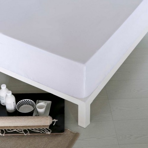 Fitted bottom sheet Naturals White image 1