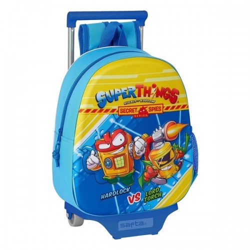 3D School Bag with Wheels SuperThings Light Blue image 1