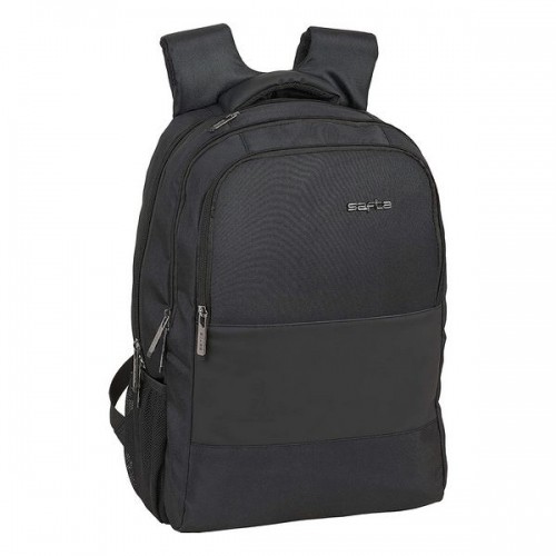 Rucksack for Laptop and Tablet with USB Output Safta 15,6'' Black 30 x 43 x 16 cm image 1