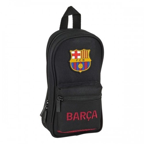 Backpack Pencil Case F.C. Barcelona Black 12 x 23 x 5 cm (33 Pieces) image 1