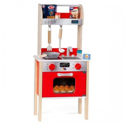 Toy kitchen Moltó 21293 Wood Red (10 pcs) image 1