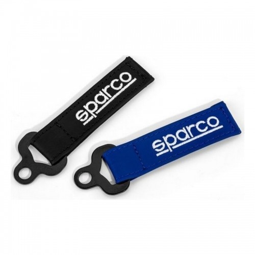 Цепочка для ключей Sparco S099070AZ Кожа Синий Чёрный (2 pcs) image 1