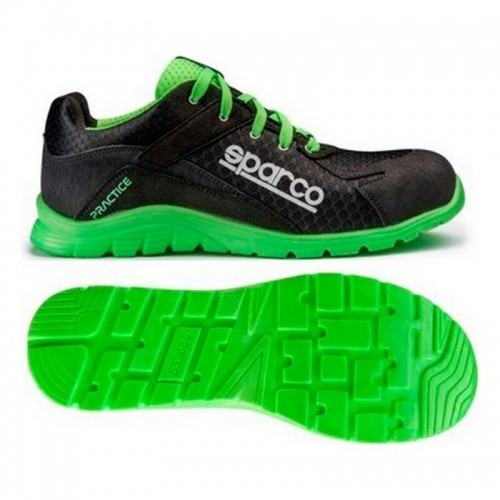 Safety shoes Sparco Practice 07517 Black/Green image 1