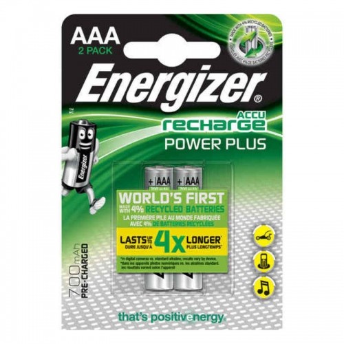 Atkārtoti Uzlādējamas Baterijas Energizer E300626500 AAA HR03 700 mAh Daudzkrāsains image 1