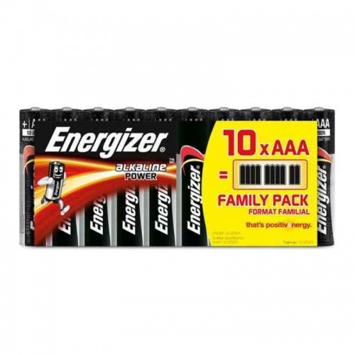 Щелочные батарейки Energizer 630066 AAA LR03 (10 uds) image 1