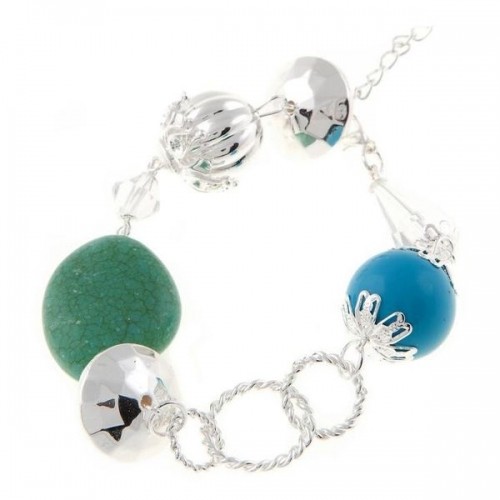 Ladies'Bracelet Cristian Lay 436210 (23 cm) | Blue Green Steel Silver (23 cm) image 1