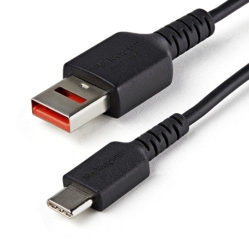 USB A uz USB C Kabelis Startech USBSCHAC1M           Melns image 1