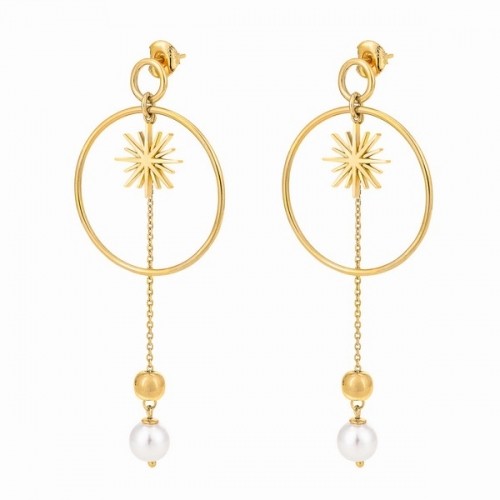 Ladies'Earrings Folli Follie 3E19S130YW (7,3 cm) image 1