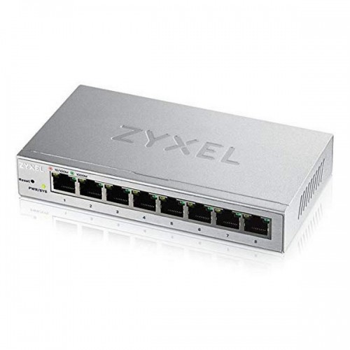 Настольный коммутатор ZyXEL GS1200-8-EU0101F 16 Gbps LAN RJ45 x 8 Металлик image 1