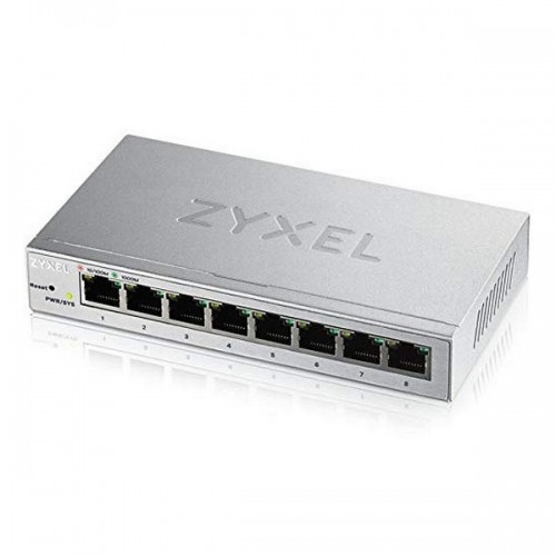 Galda Virsmas Slēdzis ZyXEL GS1200-8-EU0101F 16 Gbps LAN RJ45 x 8 Metālisks image 1