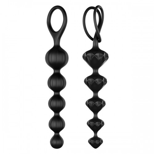 Anal Beads Satisfyer (2 pcs) Black Silicone image 1