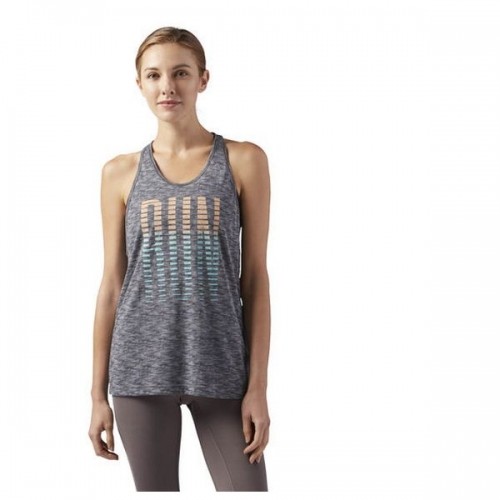 Tank Top Women Reebok RE TANK Pelēks image 1