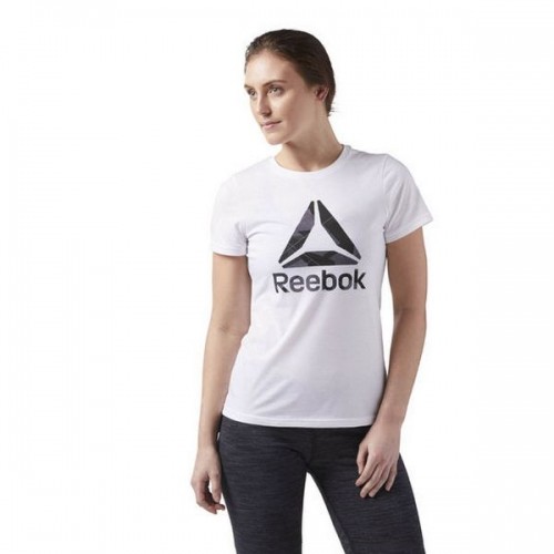 Women’s Short Sleeve T-Shirt Reebok Wor CS Graphic Tee White image 1