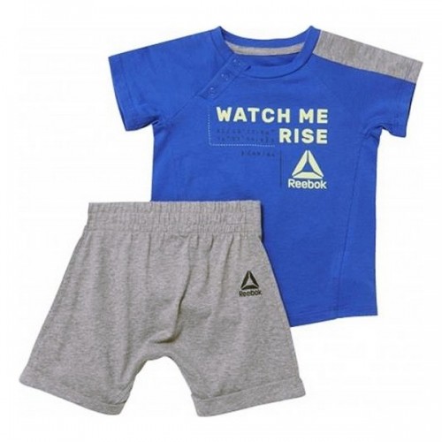 Baby's Tracksuit Reebok B ES Inf SJ SS Zils Pelēks image 1