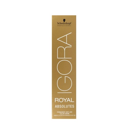 Permanenta Īpaši Noturīga Krāsa Sirmiem Matiem Igora Royal Absolutes Schwarzkopf 9-140 (60 ml) image 1