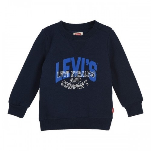 Children’s Sweatshirt Levi's TWO TONE PRINT Navy Blue image 1