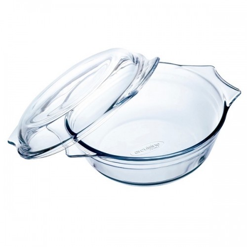 Casserole with glass lid Ô Cuisine Transparent Glass image 1