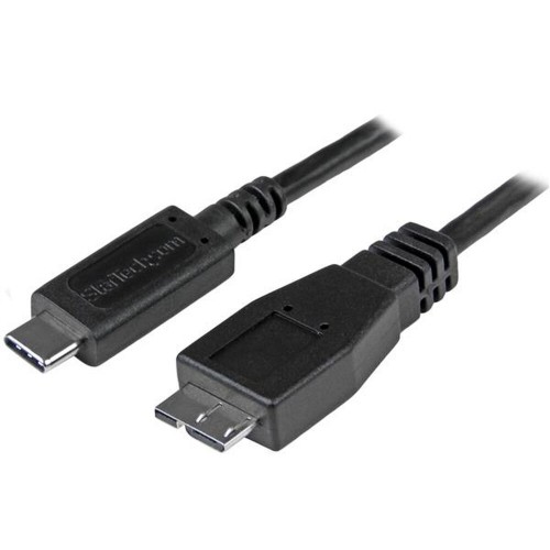 Универсальный кабель USB-MicroUSB Startech USB31CUB1M           USB C Micro USB B Чёрный image 1