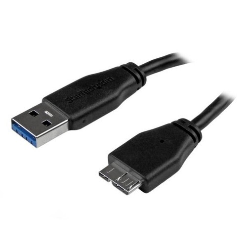 Универсальный кабель USB-MicroUSB Startech USB3AUB3MS           Чёрный image 1