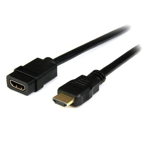 HDMI Kabelis Startech HDEXT2M              Melns (2 m) image 1