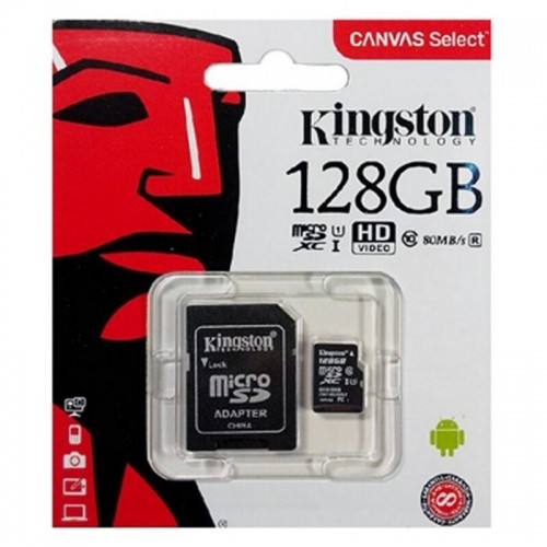Micro SD Memory Card with Adaptor Kingston SDCS2 100 MB/s exFAT image 1