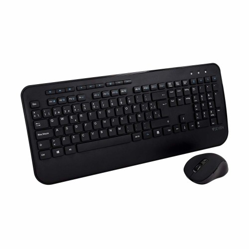 Keyboard and Mouse V7 CKW300ES Spanish Qwerty Spanish image 1