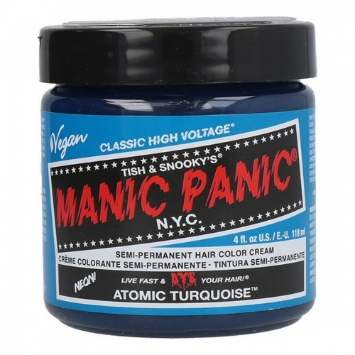 Noturīga Krāsa Classic Manic Panic Atomic Turquoise (118 ml) image 1