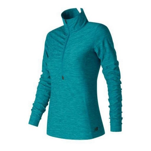 Women's long sleeve T-shirt New Balance WT71102 Green (XS) image 1