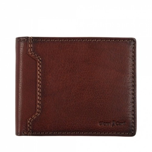 Leather wallet Gianni Conti, for man, tan image 1