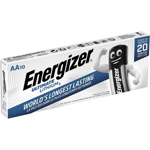 Baterijas Energizer AA Ultimate, litija 10gb/iep image 1