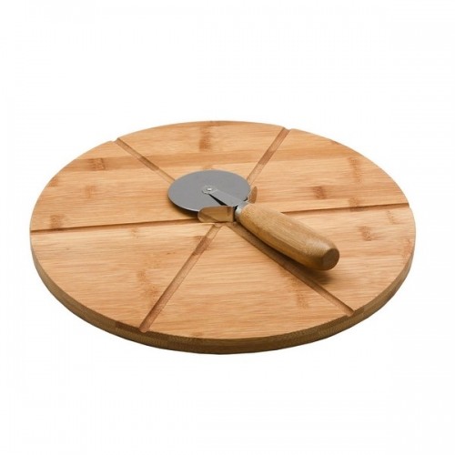 Cutting board Versa VS-19910238 Pizza Cutter Bamboo (32,5 x 1,5 x 32,5 cm) (32 x 1,5 x 32 cm) image 1