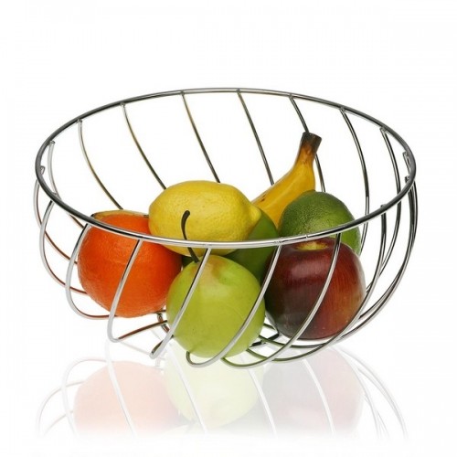 Fruit Bowl Metal Chromed (28 x 14 x 28 cm) image 1