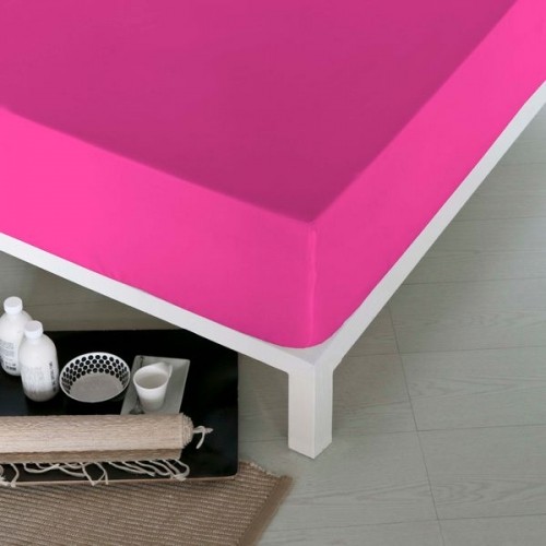 Fitted bottom sheet Naturals Fuchsia image 1
