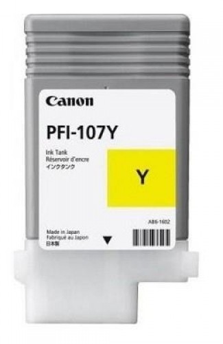 INK CARTRIDGE YELLOW PFI-107/6708B001 CANON image 1