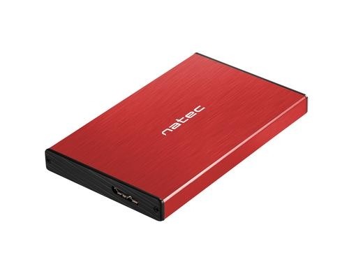 NATEC Rhino GO HDD/SSD enclosure Red 2.5&quot; image 1