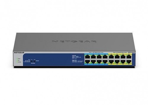 Netgear GS516UP Unmanaged Gigabit Ethernet (10/100/1000) Power over Ethernet (PoE) Grey image 1