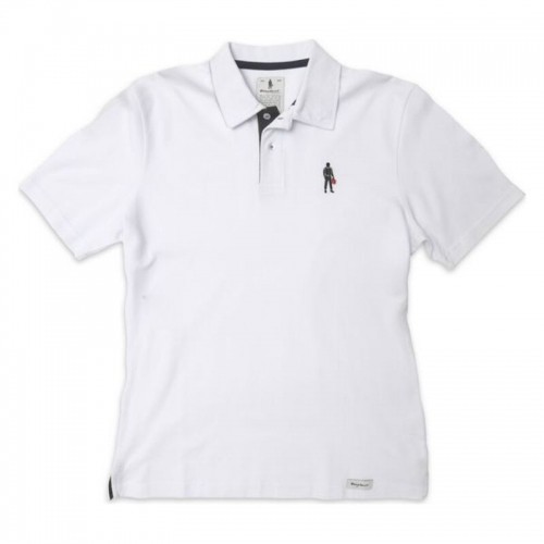 Men’s Short Sleeve Polo Shirt OMP Driver Icon White image 1