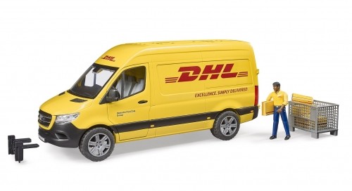 BRUDER 1:16 delivery van MB Sprinter DHL with driver, 02671 image 1