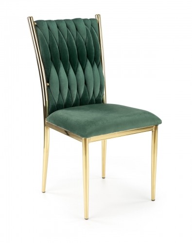 Halmar K436 chair color: dark green / gold image 1