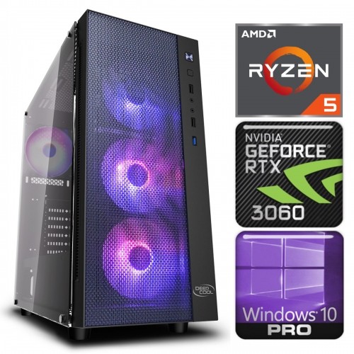 INTOP Ryzen 5 3600 32GB 240SSD M.2 NVME+2TB RTX3060 12GB WIN10Pro image 1