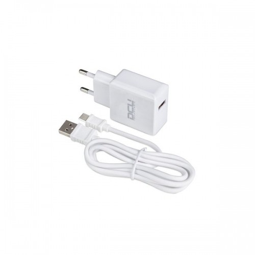 Dcu Tecnologic Зарядное для розетки + Кабель микро-USB C DCU Белый (1 m) image 1