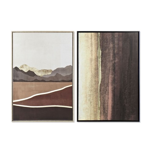 Glezna DKD Home Decor Abstrakts (2 pcs) (83 x 4.5 x 124 cm) image 1