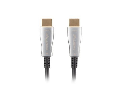 Lanberg CA-HDMI-20FB-0200-BK HDMI cable 20 m HDMI Type A (Standard) Black, Silver image 1