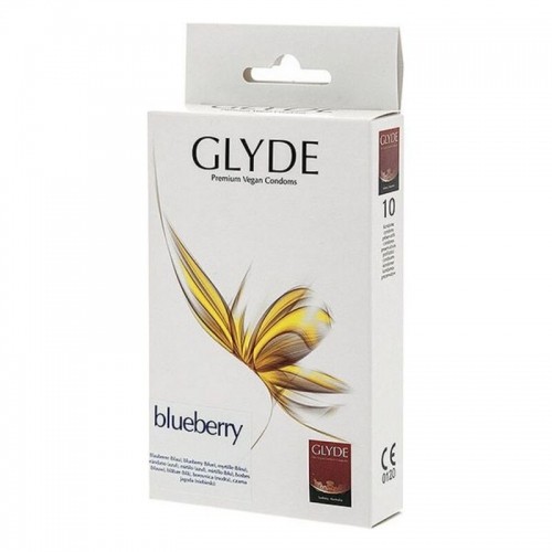 Condoms Glyde Blueberry 18 cm (10 uds) image 1
