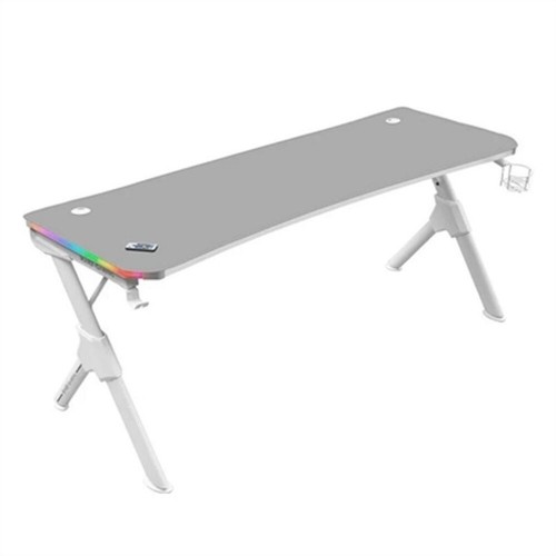 Desk Mars Gaming MGDXLRGBW LED RGB White Steel 160 x 60 cm image 1