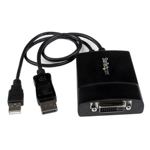 DisplayPort to DVI Adapter Startech DP2DVID2             Black image 1
