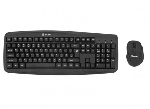 Tellur Basic Wireless Keyboard and Mouse kit black image 1